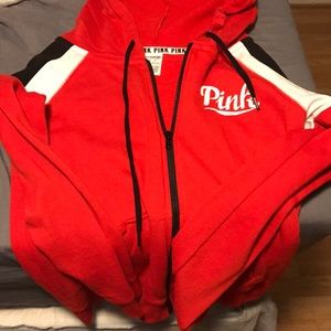 PINK zip up hoodie.