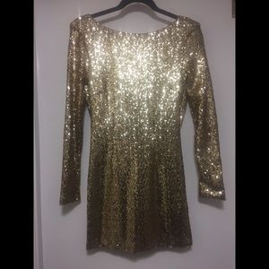 Sequin Backless Party Dress