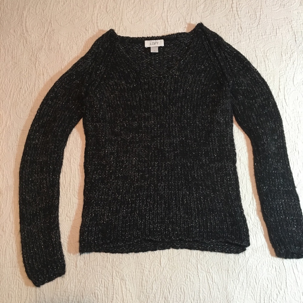 Shimmery pull over sweater