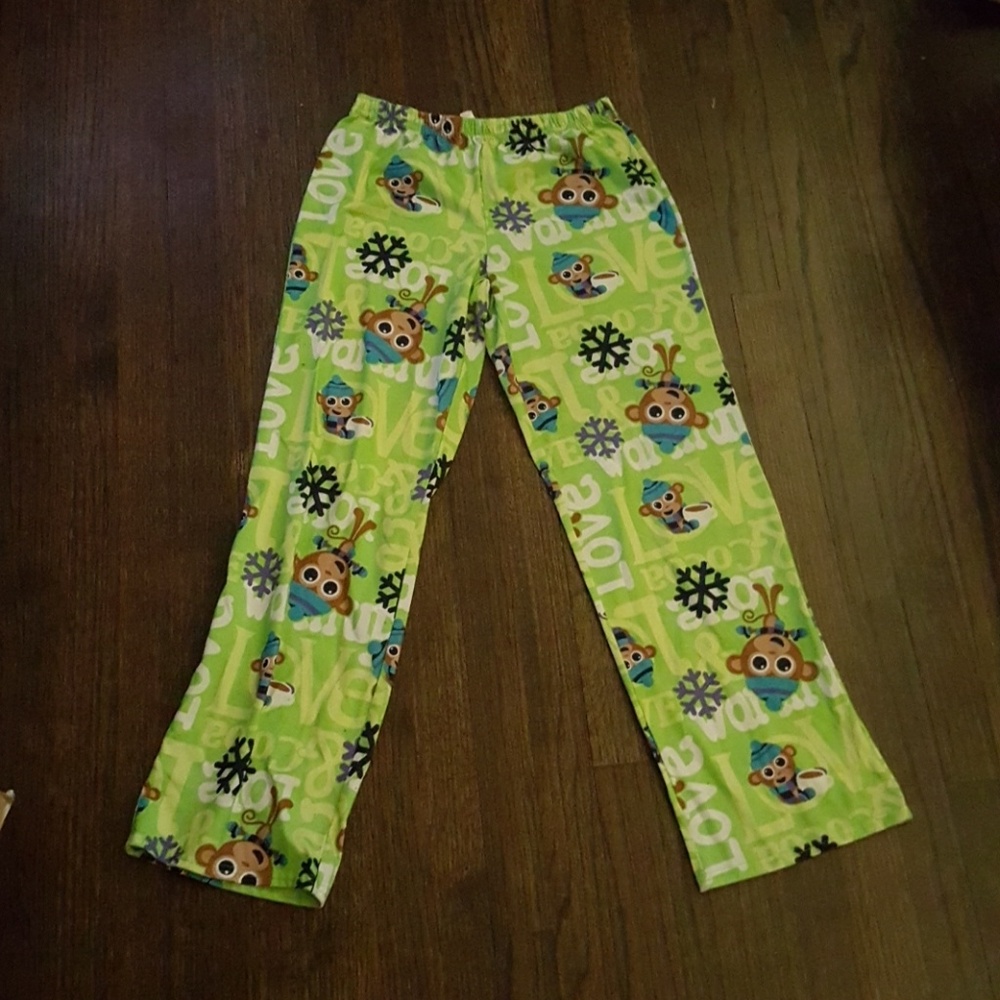 Green Justice pj pants size kids 14