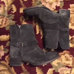 Jcrew Suede Moto Boots