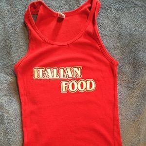 Italian food cute tank