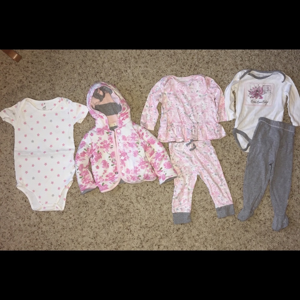 Girls Burt's Bees /Aden & Anais Bundle 3-6mo