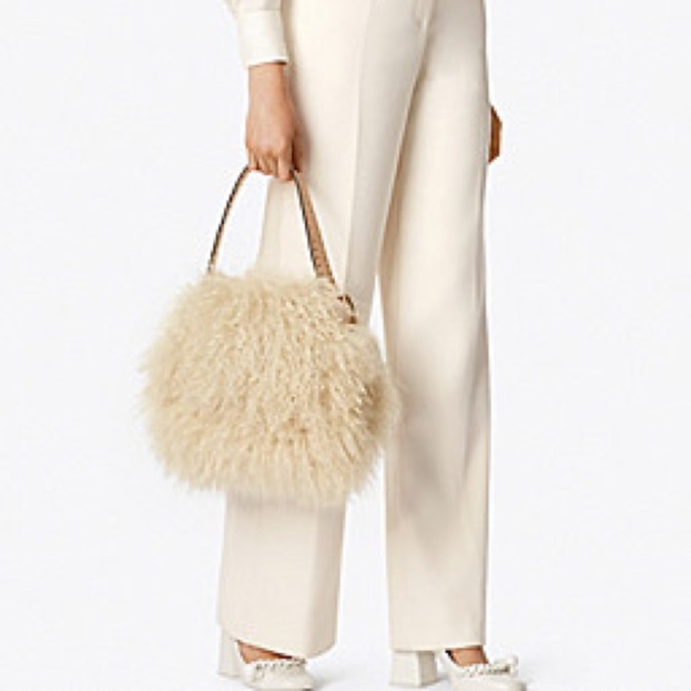Cream Tory Burch dress pants