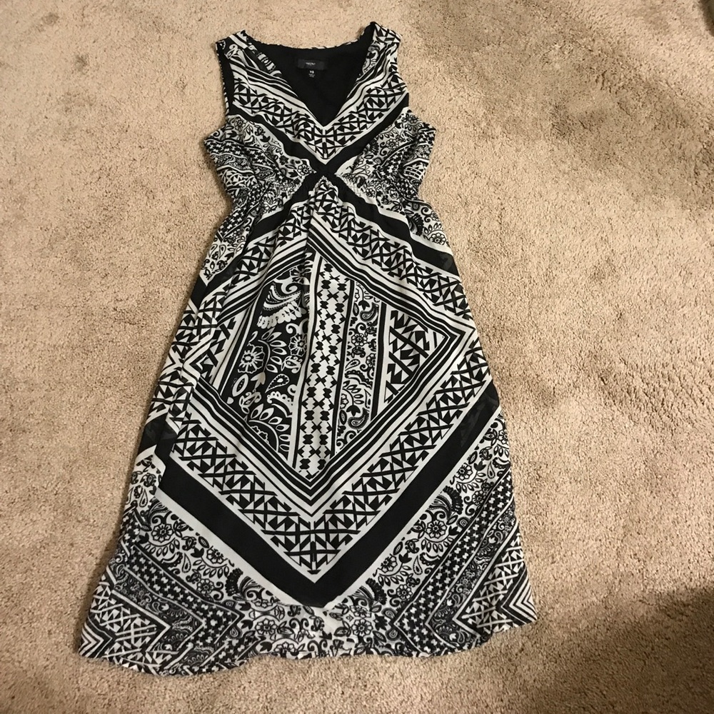 Sleeveless Cinch Waist Dress