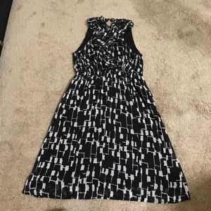 Mock-Neck Sleeveless Dress