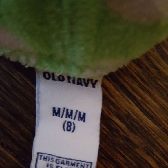 Green and white polk dot pj pants old navy size 8 - Picture 2 of 2