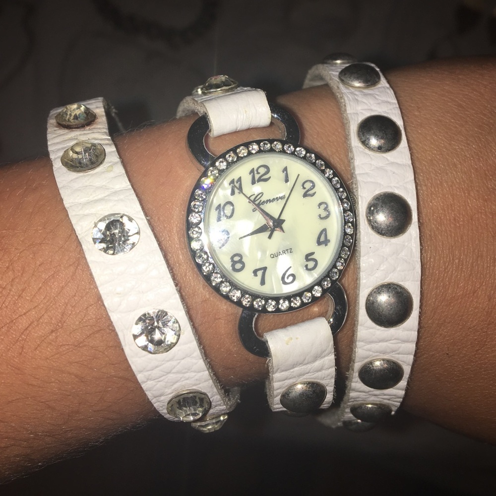 White wrap watch