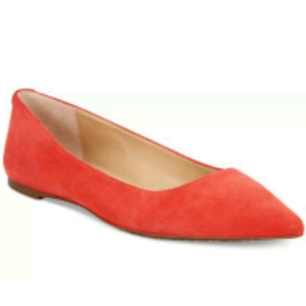 Michael Kors Arianna Flat Suede Coral Reef SZ 5.5