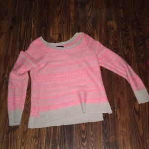 Coral and Tan American Eagle sweater