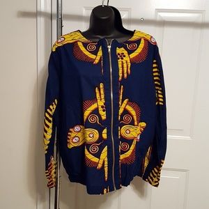 African fabric jacket