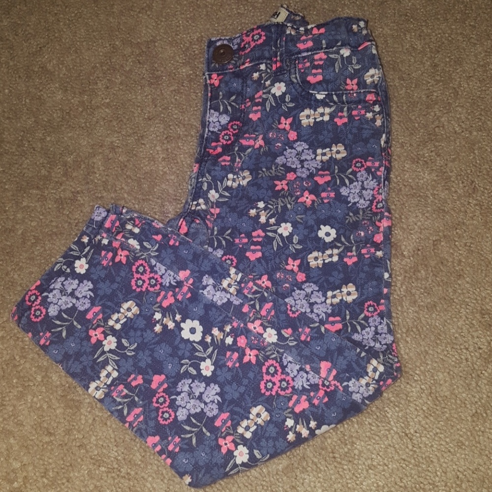 Floral toddler pants