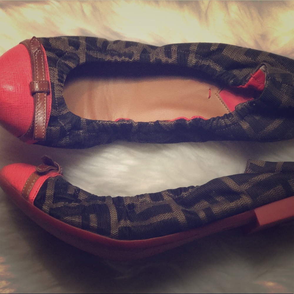 Brand New, Never Worn, Fendi Scrunch Ballet Flat