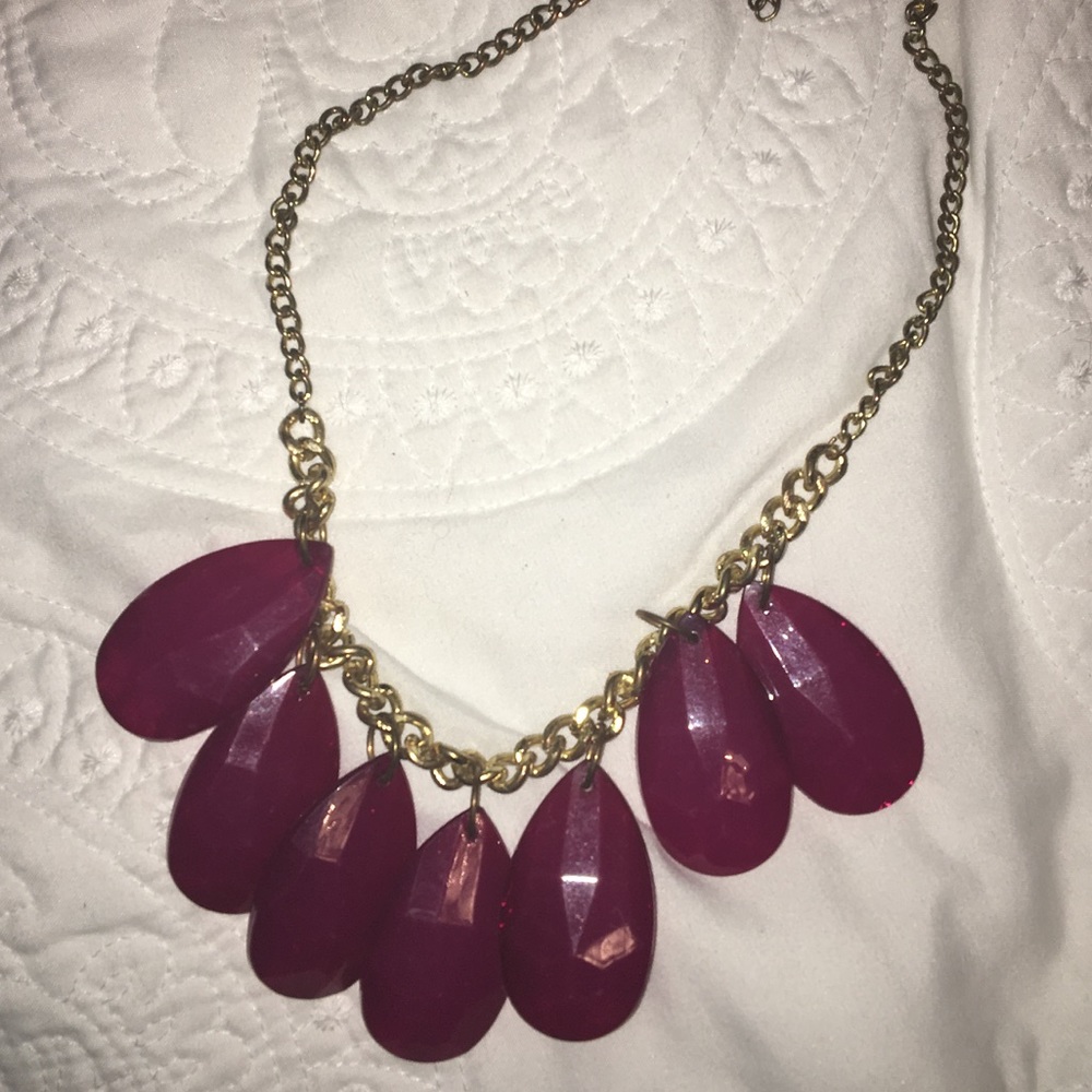 Large Gem statement necklace