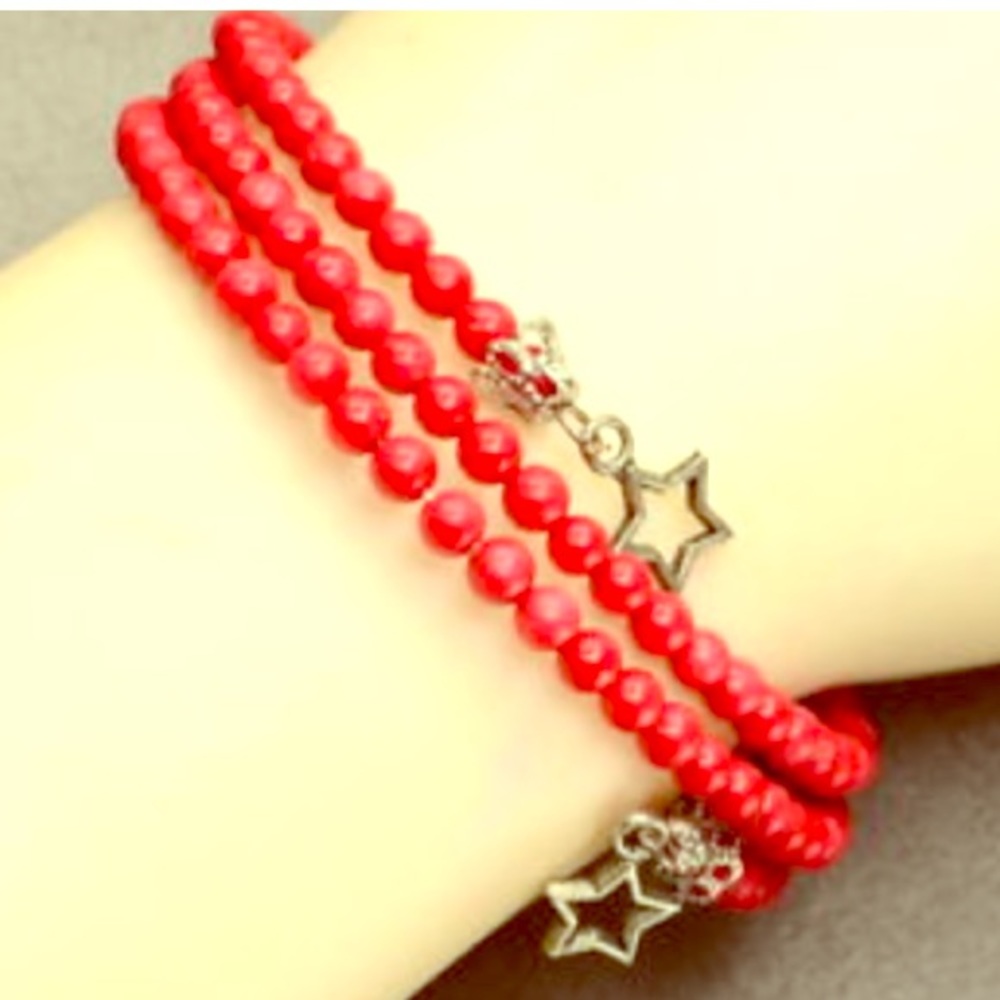 Red Sea Coral Wrap Bracelet