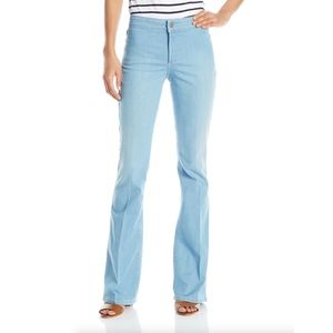NYDJ Light Blue Wash Denim Flare Stretch Jeans NWT