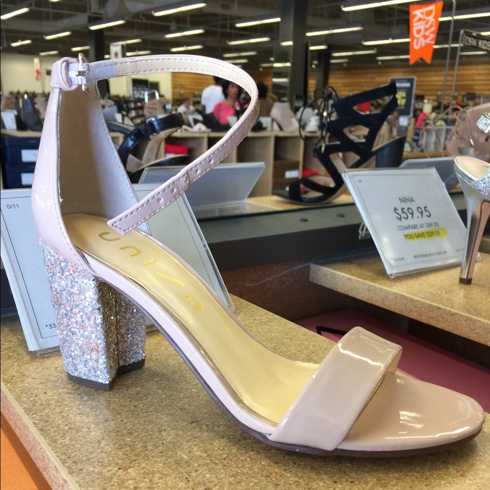 DSW Sparkle Heel Light Pink Heels