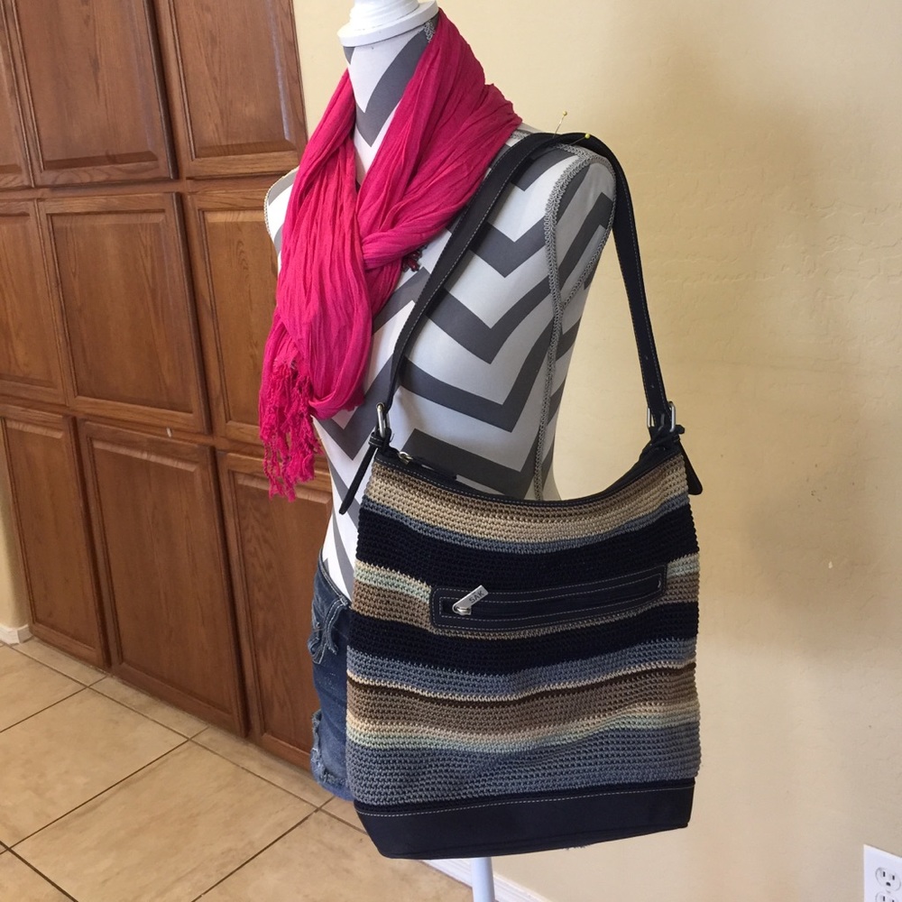 Crochet hand bag . "Sak"