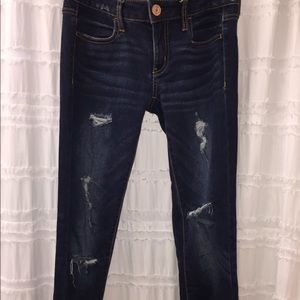 American Eagle dark rinse jeans
