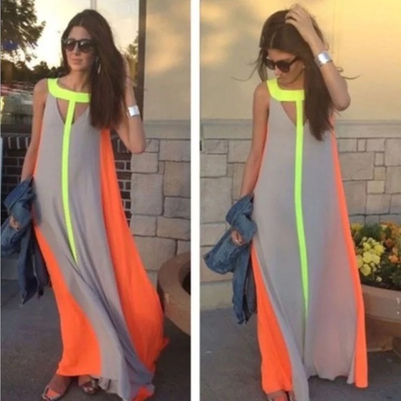 Gray/orange Maxi - Picture 2 of 4