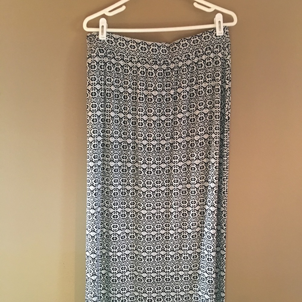 Loft Printed Maxi Skirt