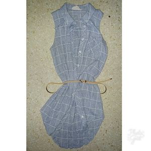 Plaid Summer Dress w/ Belt