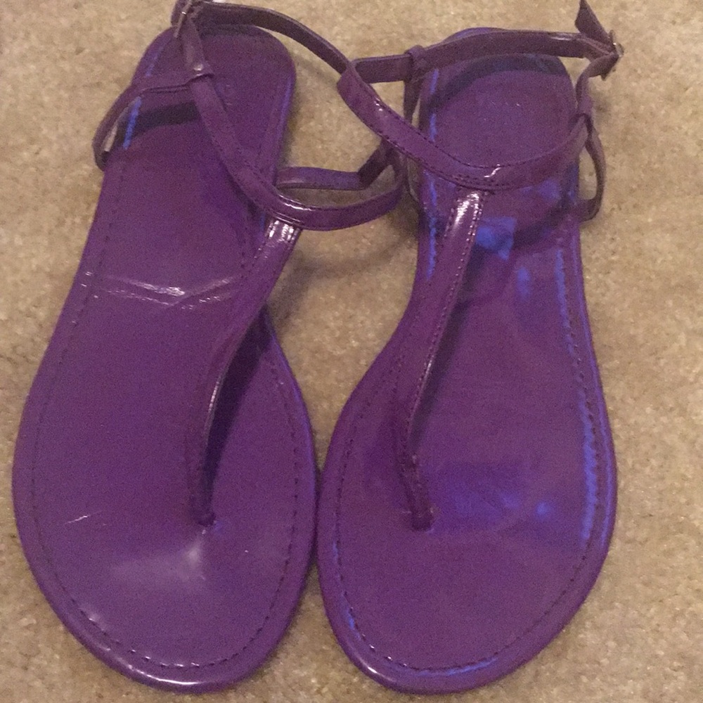 Purple sandals