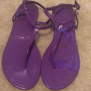 Purple sandals