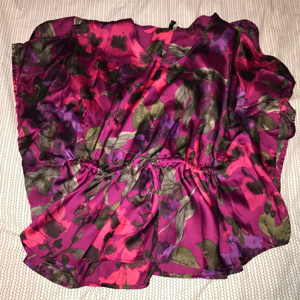 Express Floral Cold Shoulder Blouse