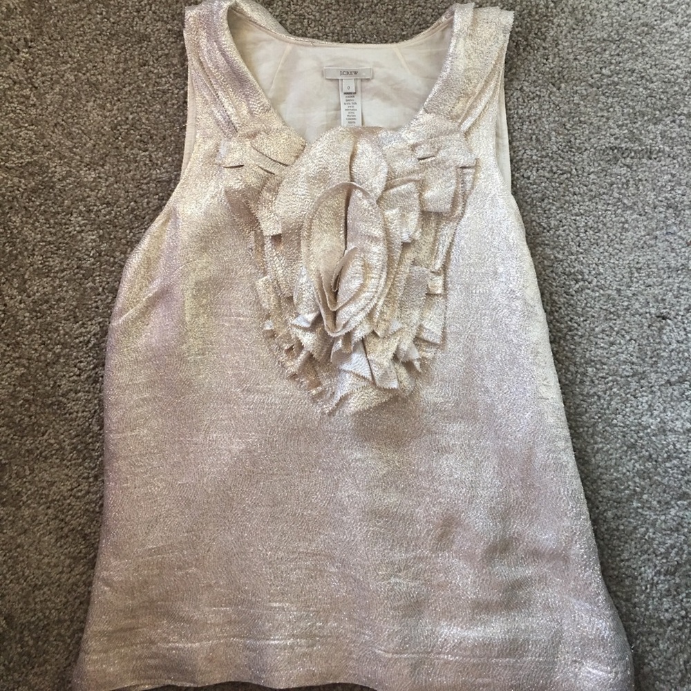 Gold sleeveless top
