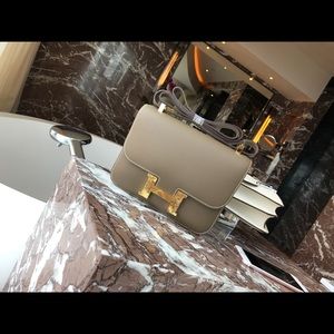Hermes Constance Epsom Etoupe Grey 24