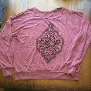 Plum long sleeve shirt
