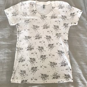 American apparel floral tee