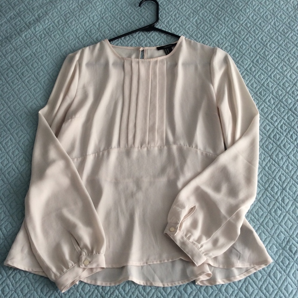 Forever 21 long sleeve work dress blouse