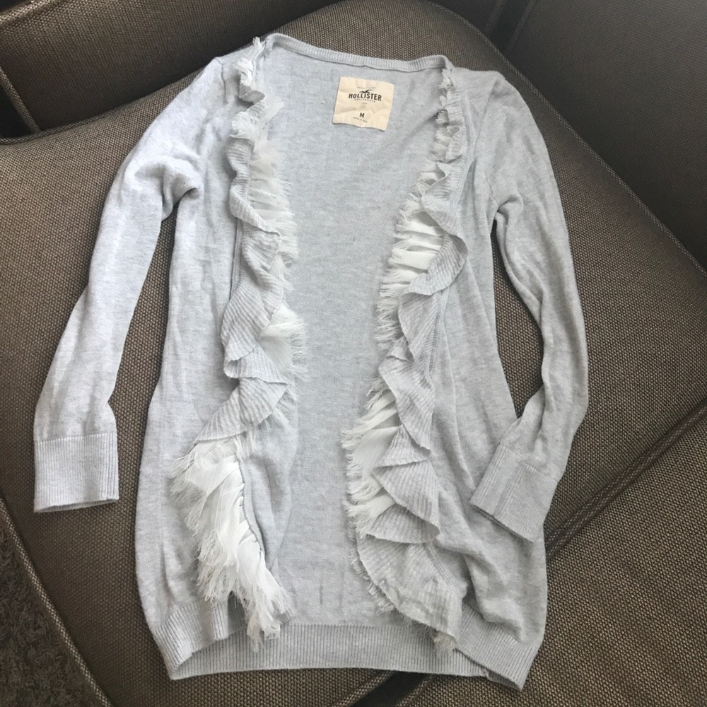 Hollister gray cardigan