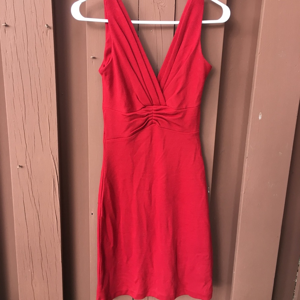 SOLD Wool Blend Little Red Cocktail Dress 🔥