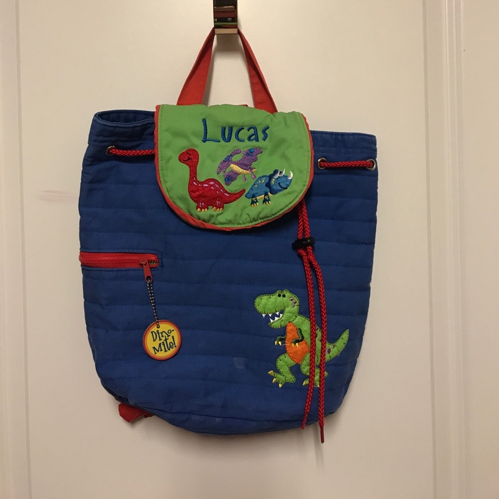 Stephen and Joseph personalized small backpack.