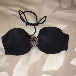 Strapless Black Bini Top