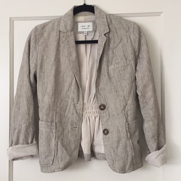 Linen pinstripe jacket - Picture 1 of 3