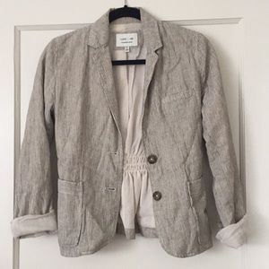 Linen pinstripe jacket