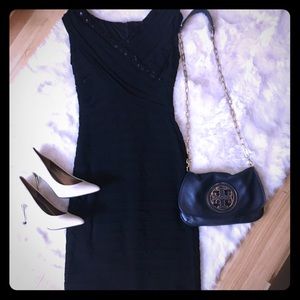 Adriana Papell Little black dress.