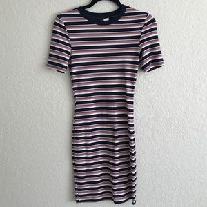 H&M Striped Body Con Mini Dress
