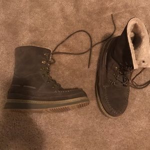 Real leather, wool winter boots