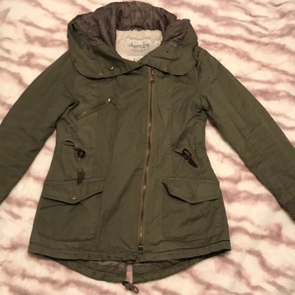 GREEN CARGO JACKET - Picture 2 of 8