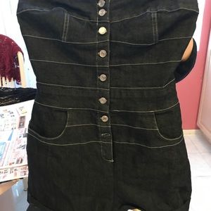 Shorts jean romper