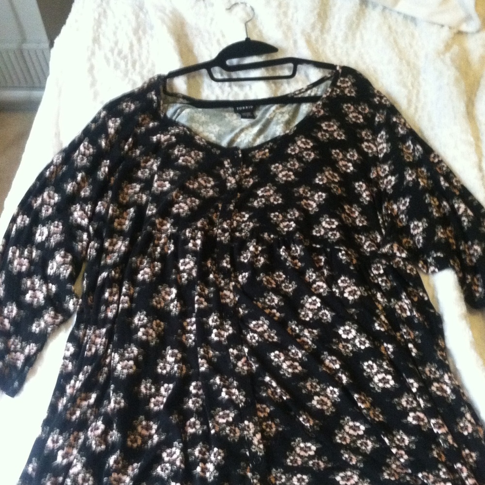 Cotton Floral Torrid Dress