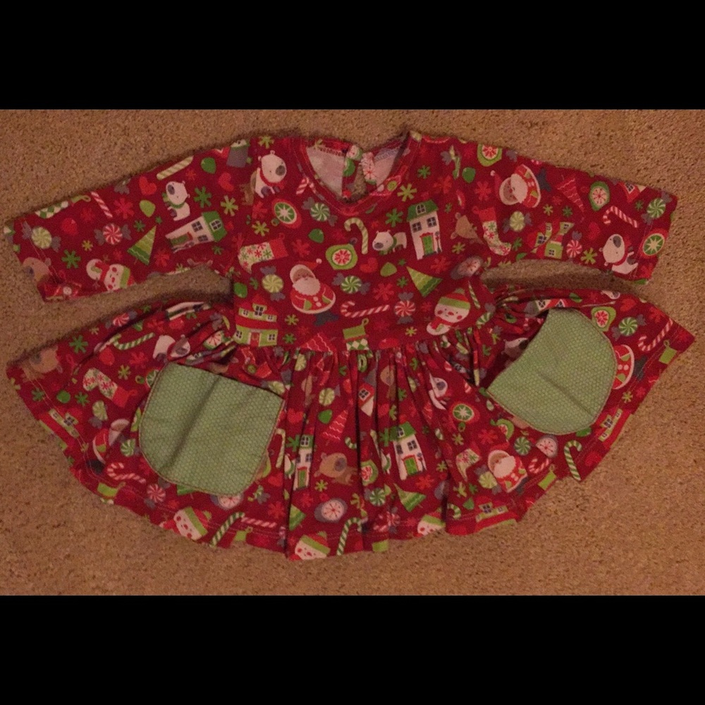 EUC 6M Olive Mae Christmas Countdown Tunic/Dress