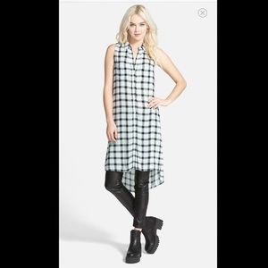 Cute Plaid Tunic Top