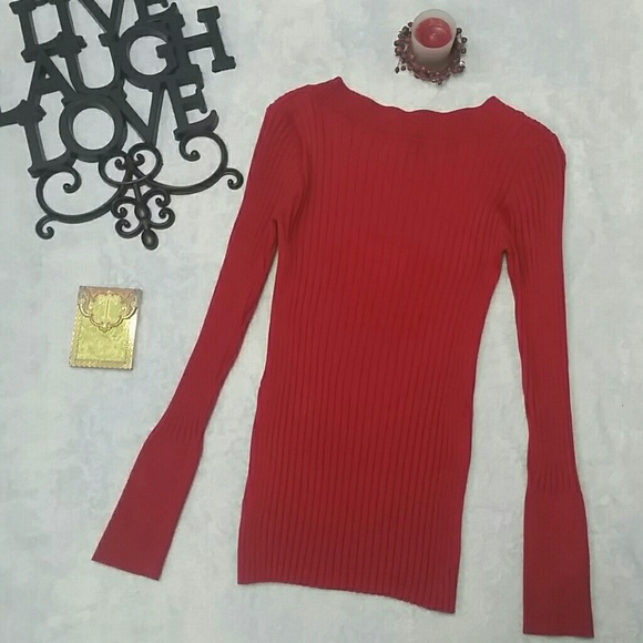 Red Love By Design long sleeve shirt size M - Picture 3 of 4