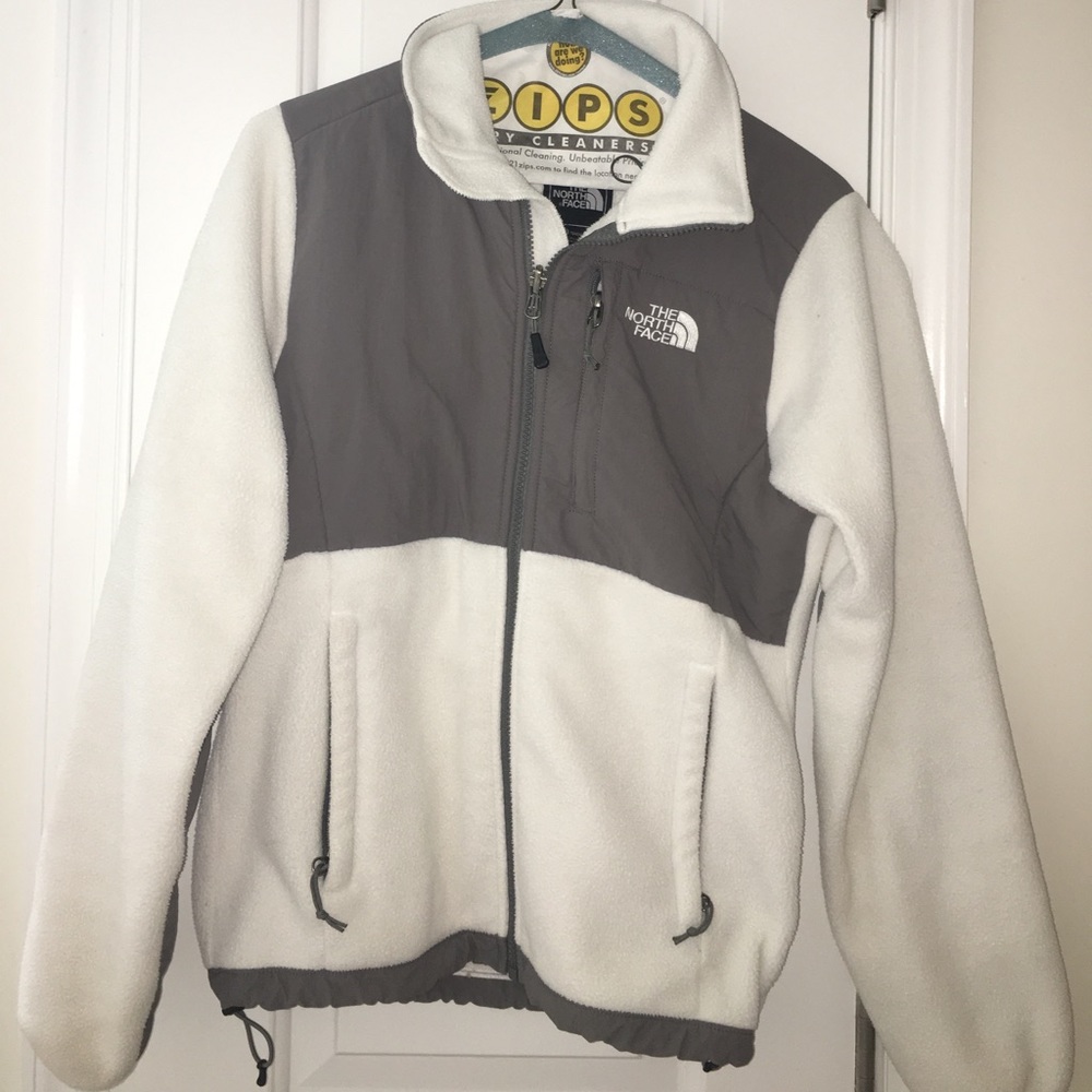 White north face jacket